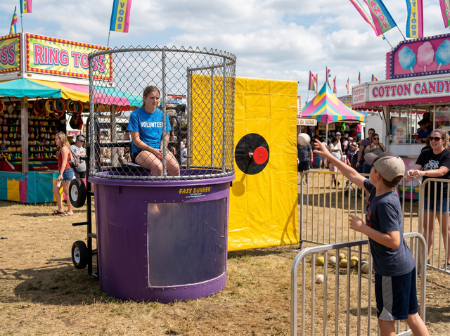 Dunk Tank Purple rental Austin TX