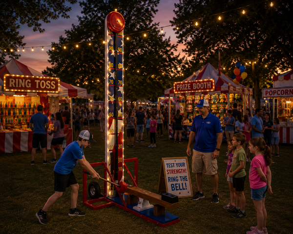 Hi Striker Carnival Game rental Kyle TX KISD Elks school carnival Plum Creek HOA Hays County