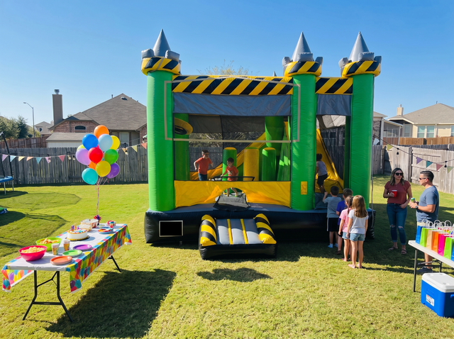 Over Sized Caution 6N1 Combo rental Austin TX