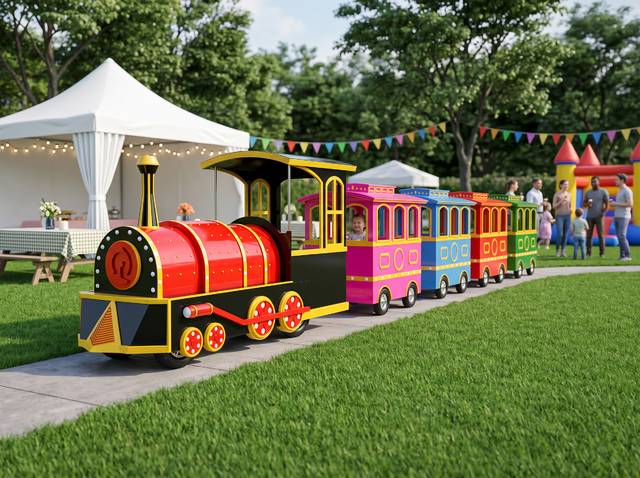 Electric Trackless Train rental Austin TX
