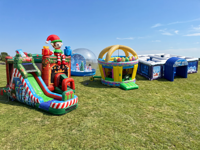 Holiday themed inflatable rentals for Austin TX Christmas, Halloween and seasonal events