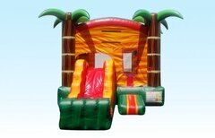 Tropical Bounce House Combo Wet/Dry