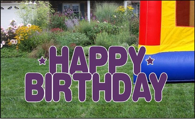 Happy Birthday Letters Kit - Violet