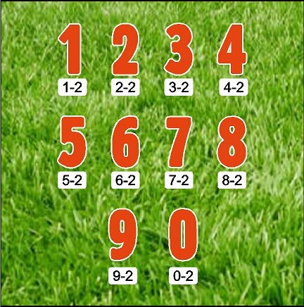Number Set-1 - orange 18