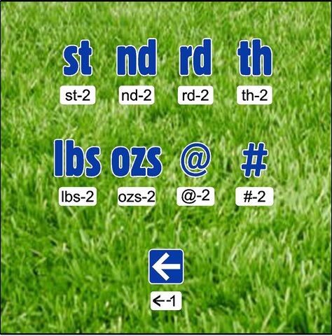 Symbols Set-1 - blue 