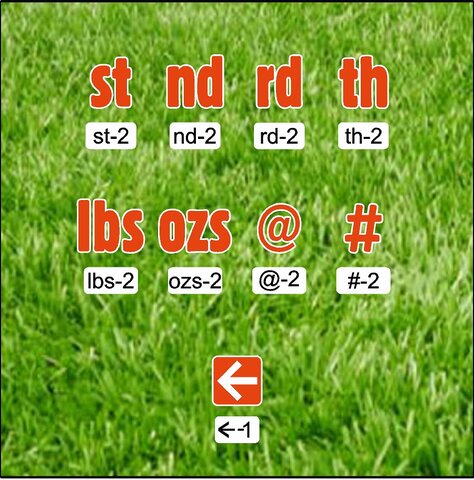 Symbols Set-1 - orange