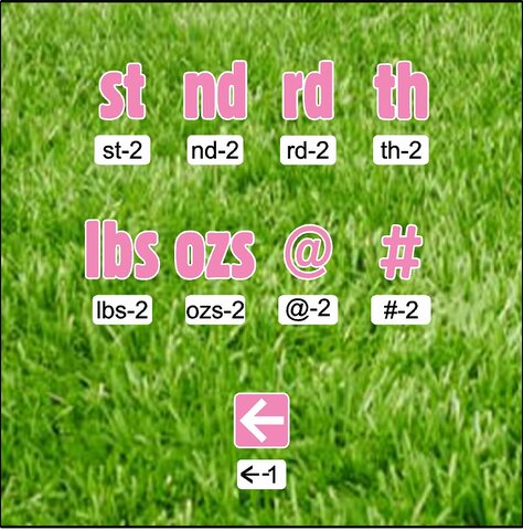 Symbols Set-1 - pink