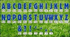 Letters Set-1 - blue 18"