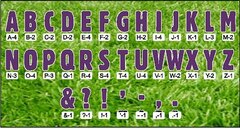 Letters Set-1 - violet 18"