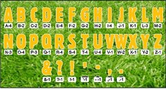 Letters Set-1 - yellow 24"