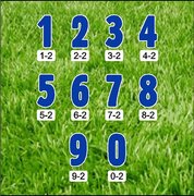 Number Set-1 - blue 24"