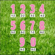 Number Set-1 - pink 24"