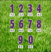 Number Set-1 - violet 18"