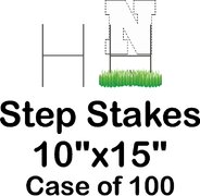 Step Stakes - 10"x15" (Case of 100)