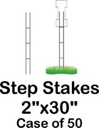 Step Stakes - 2"x30" (Case of 50)