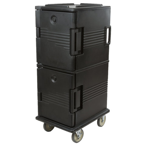 WHEELS FOOD CAMBRO (BLACK) HOLDS UP TO 12 INSERTS