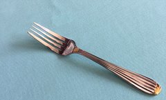 SALAD FORK WITH GOLD ACCENTS