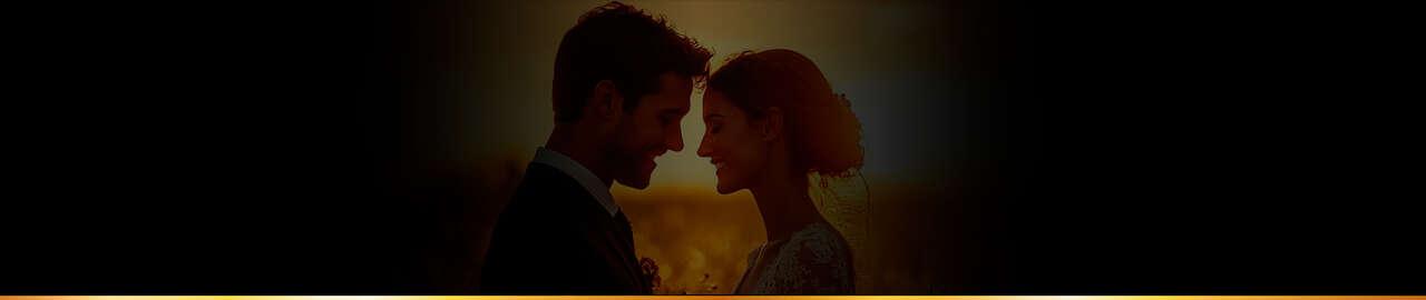 Bride and groom sharing an intimate moment at sunset during their wedding reception styled by Sand and Sea Event Rentals