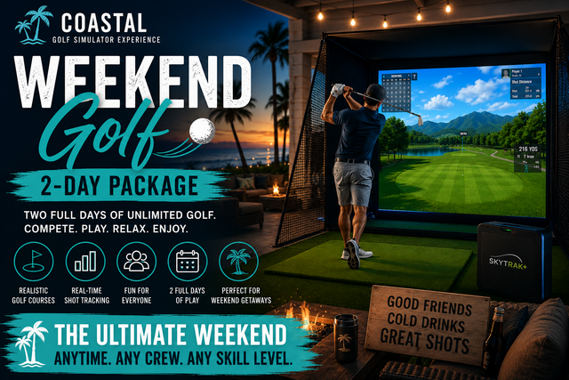 Weekend Coastal Golf Simulator Package