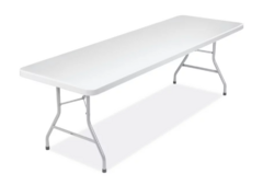 8ft Rectangle Table (ideal for food stations or display tables)