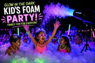 Glow Foam Dance Party Experience 2 Hours of Foam-tastic Fun!