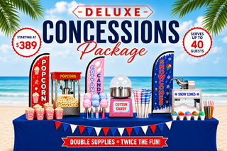 Deluxe Concessions Package - All 3 Machines - Up to 40 Guests*