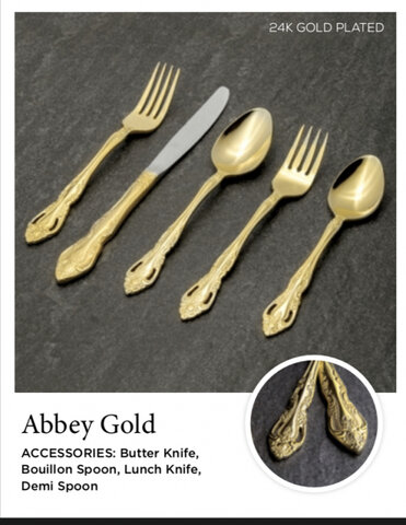 Abbey Gold Silverware