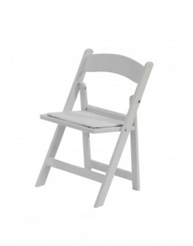 (Kids) White Resin Chair