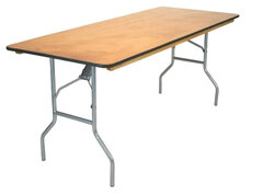 8ft Rectangular Table (Wood)