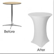 White Spandex Cover (belly table)