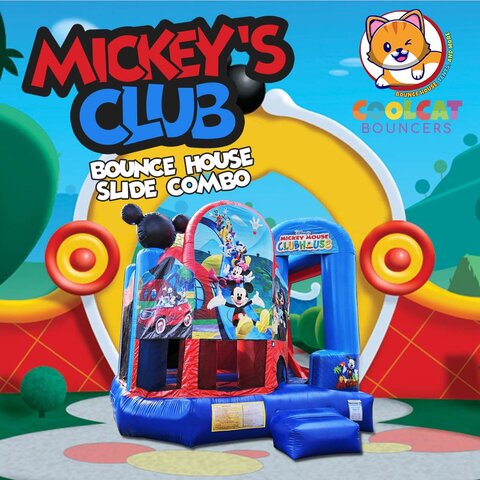 Mickey's  Club Bounce House Slide Combo