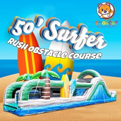 50' Surfer 🏄‍♂️  Rush Obstacle course 