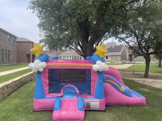 Toddler's Enchanted 🌈 bounce house & slide 