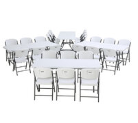4 Tables - 6ft & 24 chairs