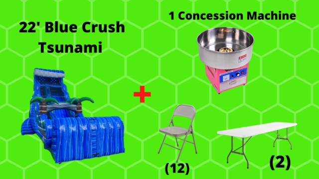 22' Blue Crush Tsunami Party Package #2 Dry
