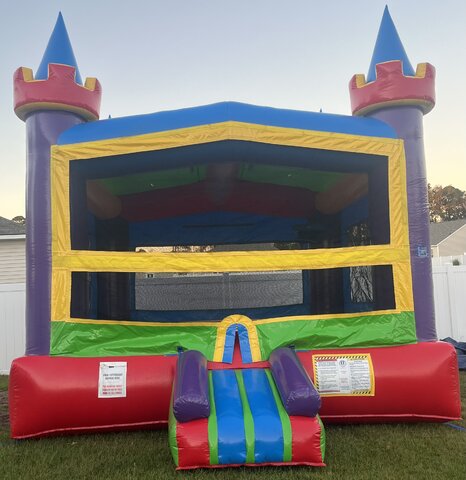 Neon Castle Bounce House