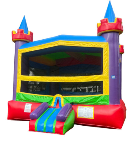 Neon Castle Bounce House