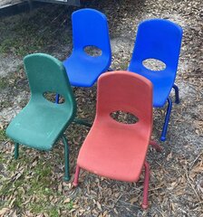 Kids Multicolor Chairs - Set of 4