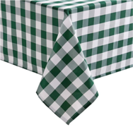 Rectangle Tablecloth - 6' Table (60"x120"), Green Plaid