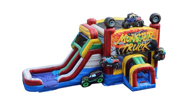 Monster Trucks 3D Double Slide Combo