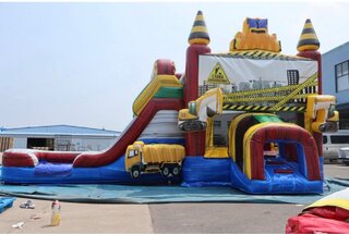 Construction Zone 3D Double Slide Combo