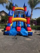 Double 18ft Slide Wet/Dry W/ Pool Attachment
