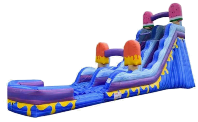 Ice cream pop 20 Foot Tall Waterslide - 40 Feet Long