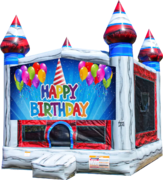 Happy Birthday Titanium 13x13 Fun House