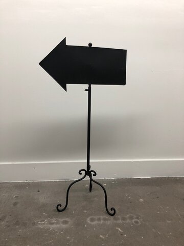 Chalkboard- Black Arrow Sign