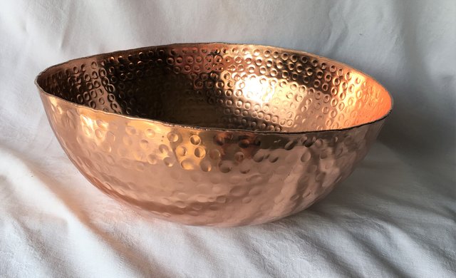 Bowl- Copper, hammered