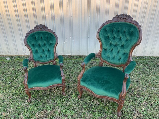 Emerald velvet online chair