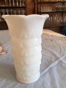 Vase-Milk Glass,a