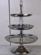 3-Tiered Silver Server, adjustable