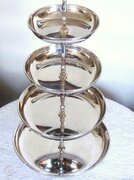 4-Tiered Silver Server, adjustable